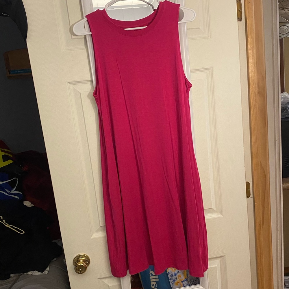 Pink spring time dress with pockets